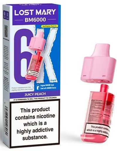 Lost Mary BM6000 Prefilled Pods Juicy Peach