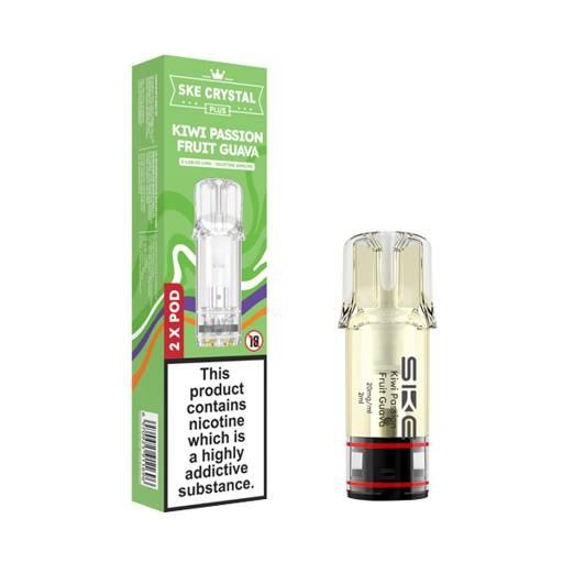 SKE Crystal Plus Prefilled Vape Pods Kiwi Passion Fruit Guava