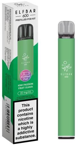 Elf Bar 600 Prefilled Pod Kit Kiwi Passion Fruit Guava