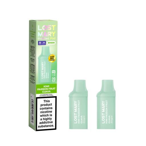 Lost Mary BM600 Prefilled Vape Pods Kiwi Passionfruit Guava