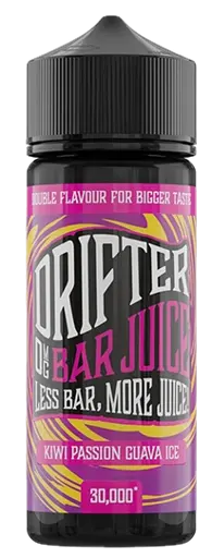 Drifter Bar Juice 100ml Shortfill E-Liquids Kiwi Passion fruit Guava Ice 100ml