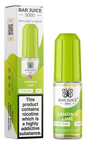 Bar Juice 5000 Nic Salt E-liquid Lemon & Lime 10mg