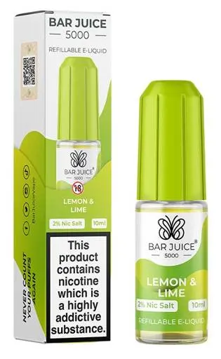 Bar Juice 5000 Nic Salt E-liquid Lemon & Lime 20mg