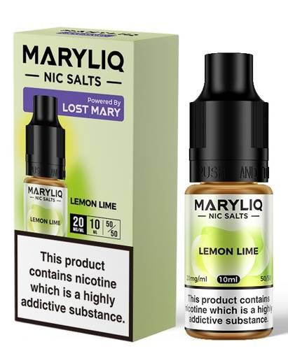 Maryliq Nic Salt E-Liquids By Lost Mary Lemon Lime 10mg