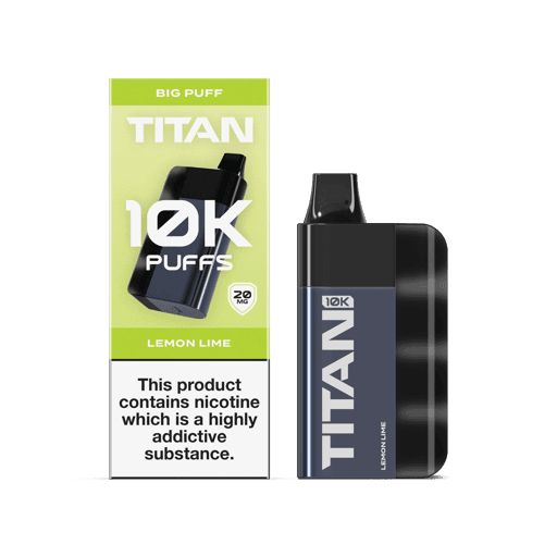 Titan 10k Rechargeable Disposable Vape Kit Lemon Lime