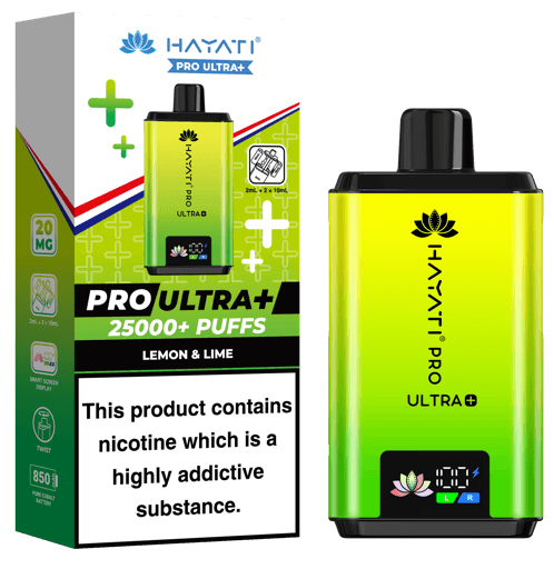 Hayati Pro Ultra Plus 25000 Prefilled Pod Kit Lemon & Lime