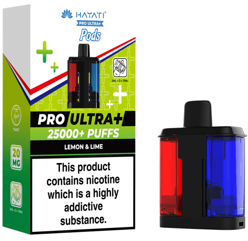 Hayati Pro Ultra Plus 25000 Prefilled Pods Lemon & Lime