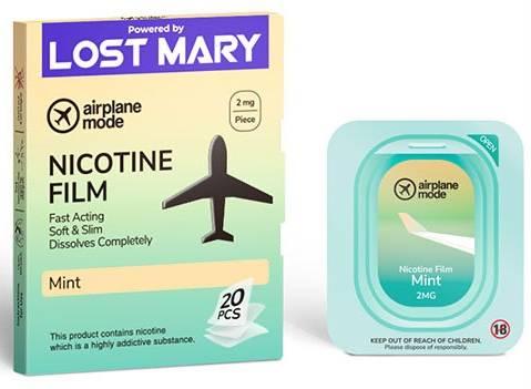 Lost Mary Airplane Mode Nicotine Films Mint 2mg