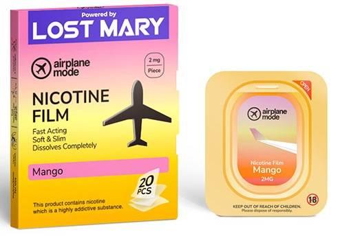 Lost Mary Airplane Mode Nicotine Films Mango 2mg
