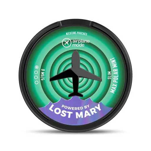 Lost Mary Airplane Mode Nicotine Pouches Max Polar Mint 6mg
