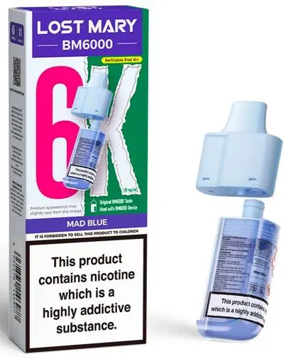 Lost Mary BM6000 Prefilled Pods Mad Blue
