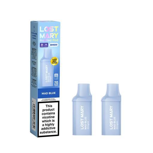 Lost Mary BM600 Prefilled Vape Pods Mad Blue