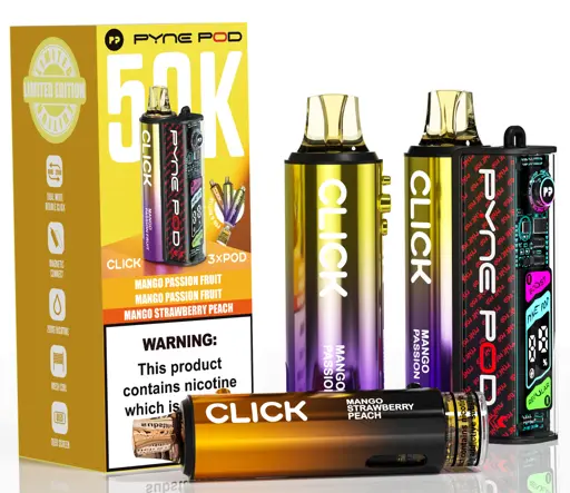 Pyne Pod Click 50K Prefilled Pod Kit Mango Edition