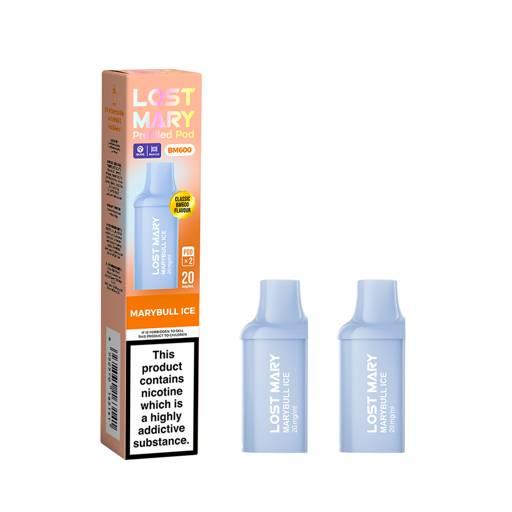 Lost Mary BM600 Prefilled Vape Pods Marybull Ice