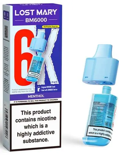 Lost Mary BM6000 Prefilled Pods Menthol