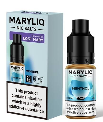 Maryliq Nic Salt E-Liquids By Lost Mary Menthol 10mg