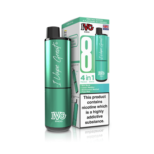 IVG 2400 Prefilled Pod Vape Kit Menthol Edition