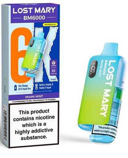 Lost Mary BM6000 Prefilled Pod Kit Miami Mint