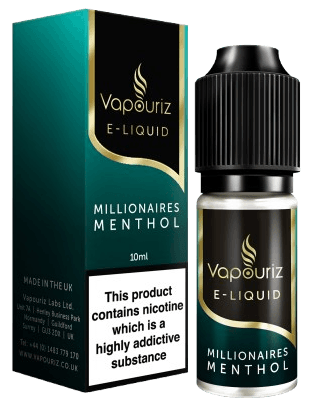 Vapouriz Premium E-liquids Millionaires Menthol 0mg