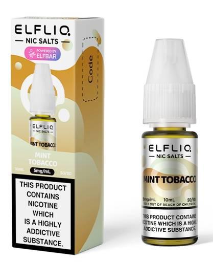Elf Bar Elfliq Nic Salt E-Liquid Mint Tobacco 5mg