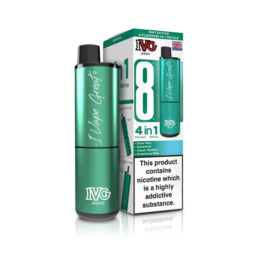 IVG 2400 Prefilled Pod Vape Kit Mint Edition