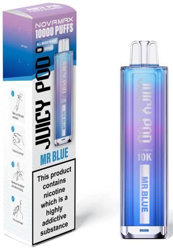 Juicy Pod Novamax 10K Prefilled Pod Kit Mr Blue