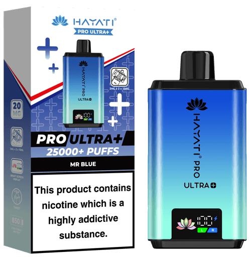 Hayati Pro Ultra Plus 25000 Prefilled Pod Kit Mr Blue