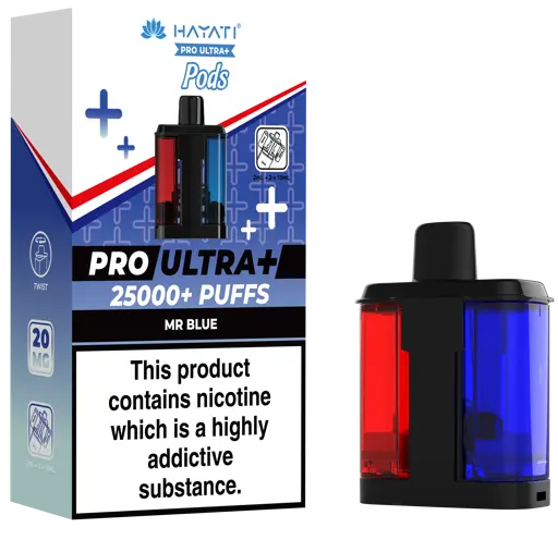 Hayati Pro Ultra Plus 25000 Prefilled Pods Mr Blue