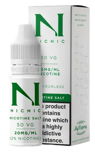 Nic Nic Nicotine Salt Shot Flavourless Nic Salt 20mg Nic Shot