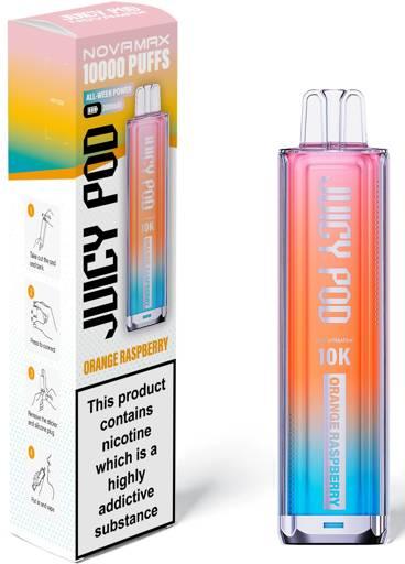 Juicy Pod Novamax 10K Prefilled Pod Kit Orange Raspberry