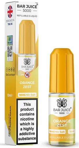 Bar Juice 5000 Nic Salt E-liquid Orange Zest 10mg
