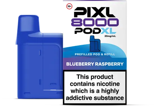 PIXL 8000 Prefilled Replacement Pods Blueberry Raspberry