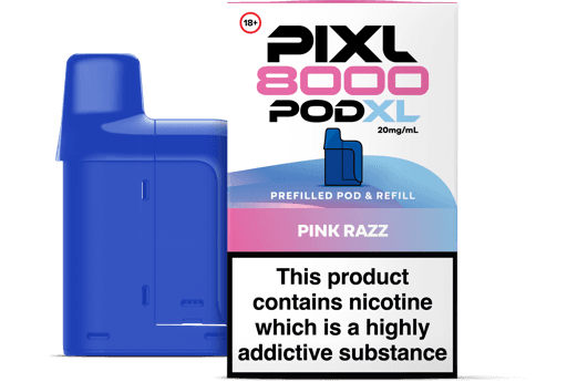 PIXL 8000 Prefilled Replacement Pods Pink Razz