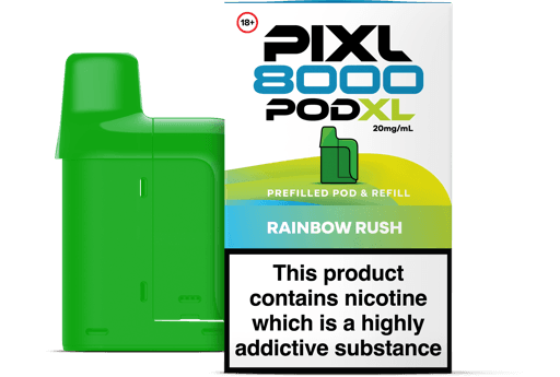 PIXL 8000 Prefilled Replacement Pods Rainbow Rush