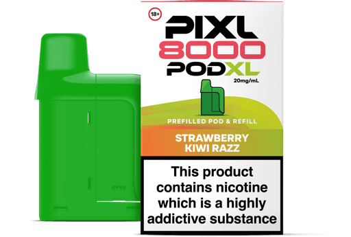 PIXL 8000 Prefilled Replacement Pods Strawberry Kiwi Razz