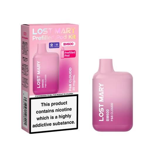 Lost Mary BM600 Prefilled Pod Vape Kit P&B Cloudd