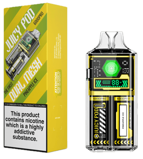 Juicy Pod 6000 Pro Disposable Vape Kit Pineapple Ice