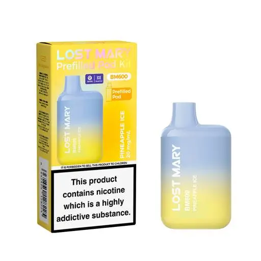 Lost Mary BM600 Prefilled Pod Vape Kit Pineapple Ice