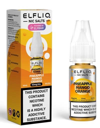 Elf Bar Elfliq Nic Salt E-Liquid Pineapple Mango Orange 10mg