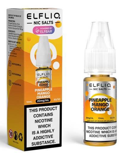 Elf Bar Elfliq Nic Salt E-Liquid Pineapple Mango Orange 20mg
