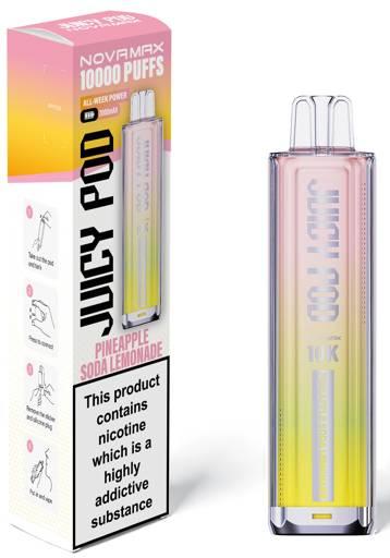 Juicy Pod Novamax 10K Prefilled Pod Kit Pineapple Soda Lemonade