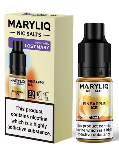 Maryliq Nic Salt E-Liquids By Lost Mary Pineapple Ice 10mg
