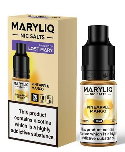 Maryliq Nic Salt E-Liquids By Lost Mary Pineapple Mango 10mg