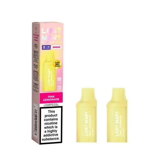 Lost Mary BM600 Prefilled Vape Pods Pink Lemonade