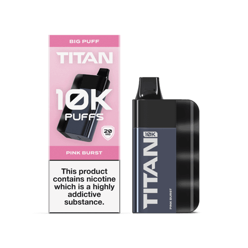 Titan 10k Rechargeable Disposable Vape Kit Pink Burst