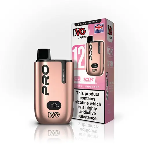 IVG Pro 12 Prefilled Pod Vape Kit Pink Lemonade