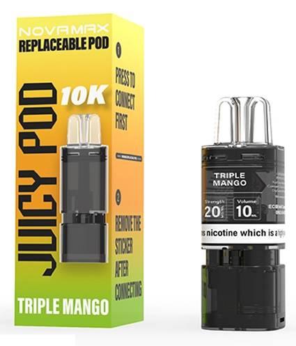 Juicy Pod Novamax 10K Prefilled Pods Triple Mango