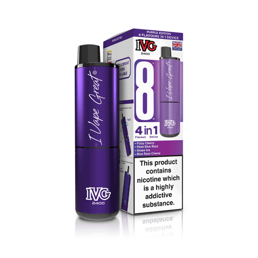 IVG 2400 Prefilled Pod Vape Kit Purple Edition