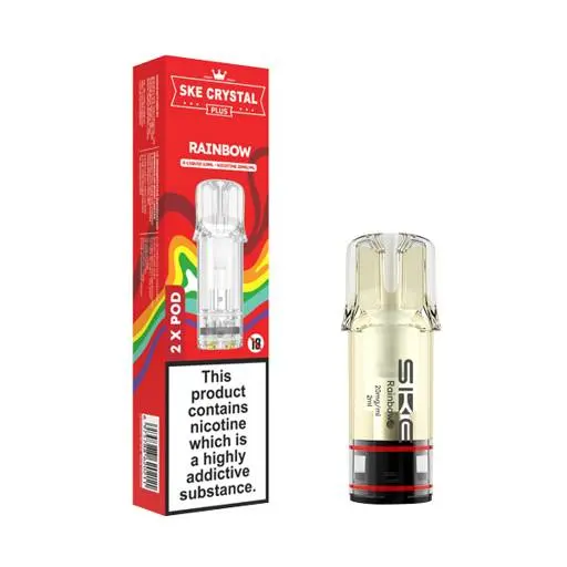 SKE Crystal Plus Prefilled Vape Pods Rainbow