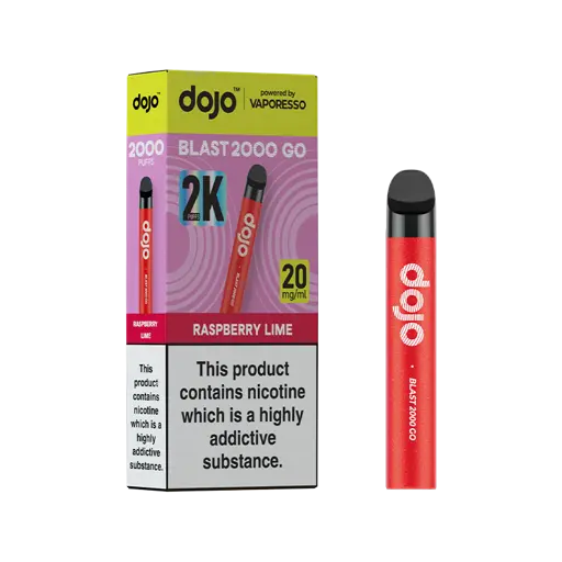 Vaporesso Dojo Blast 2000 Go Prefilled Pod Kit Raspberry Lime